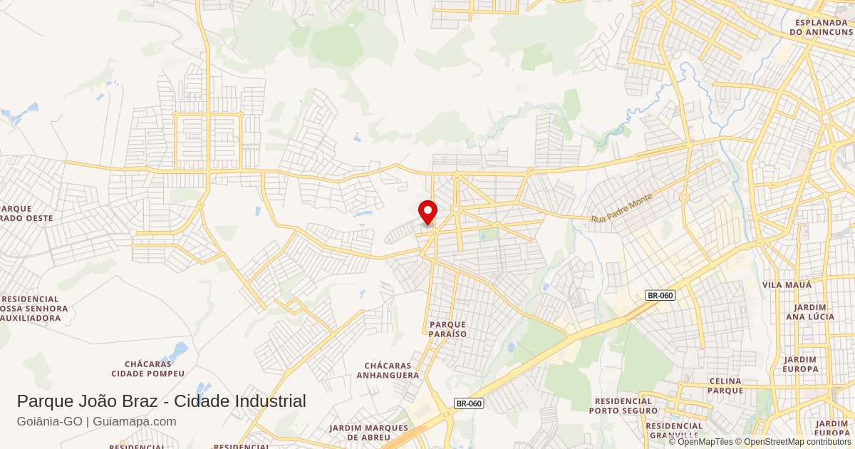Bairro Parque João Braz - Cidade Industrial - Goiânia - GO