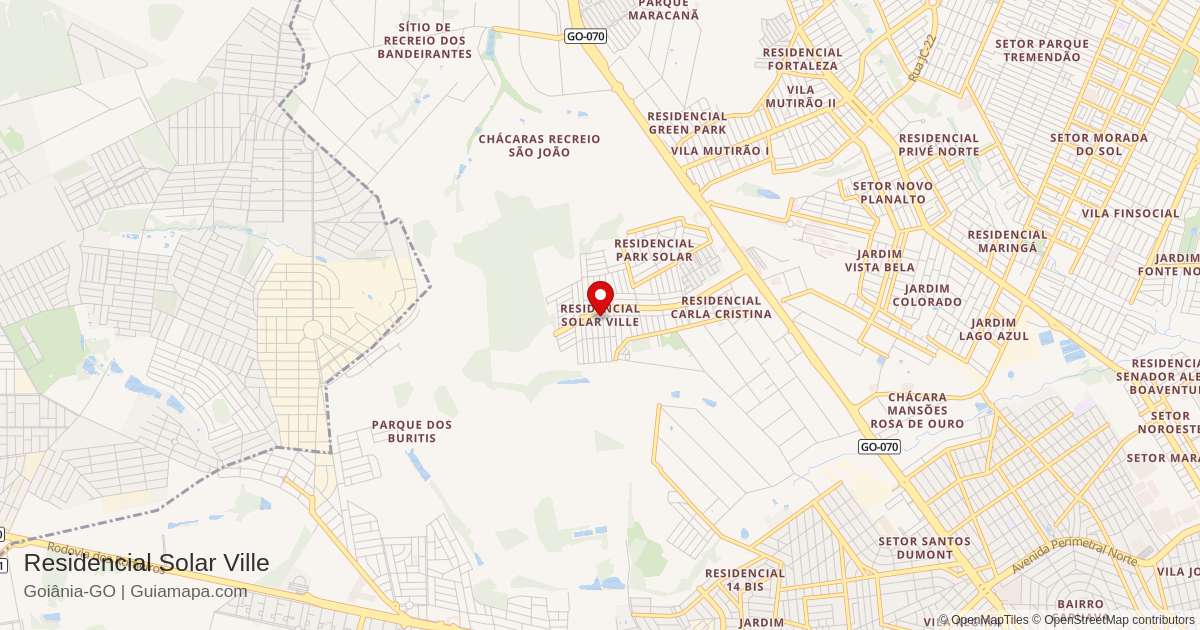 Bairro Residencial Solar Ville - Goiânia - GO